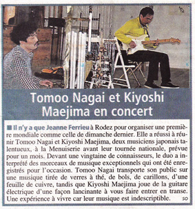 Centre Presse Rodez, 16. Apr. 2013. / 2013年４月16日 Centre Presse 紙